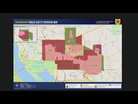 Law enforcement updates D.C. Inauguration Day road closures and Metro map