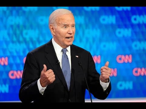 Biden trails off talking about how to fix America's tax system during presidential debate