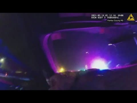 Video shows distracted driver nearly hitting Fairfax County cruiser