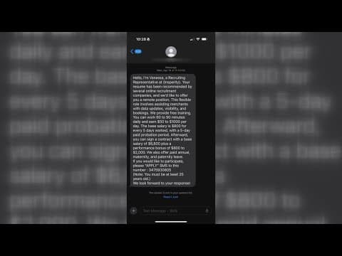 VERIFY: Are these job texts too good to be true?