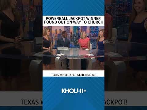 The Texas winner split a massive $1.8B jackpot. The winner found out on the way to church!