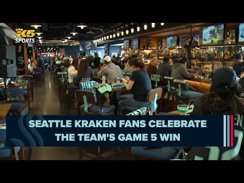 Kraken fans celebrate Game 5 win