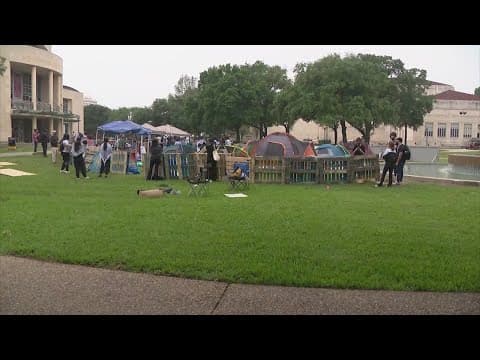 Two University of Houston students arrested after police remove pro-Palestinian encampment on campus