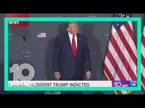 Former President Donald Trump indicted in hush money case