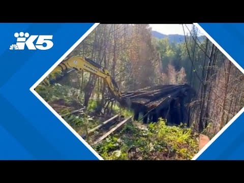 New images show train trestle arson damage