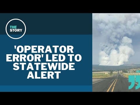 'Operator error' from the Oregon Office of Emergency Management led to a statewide alert