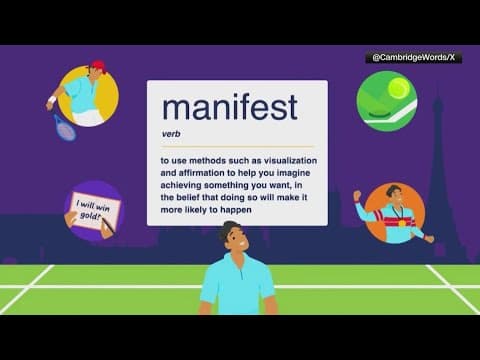 'Manifest' is Cambridge Dictionary's word of 2024