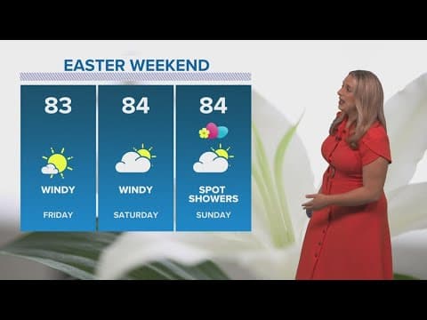 New Orleans Weather: Warming up the rest of the week, spot showers possible on Easter Sunday