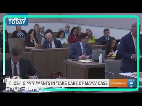 Closing arguments now expected Tuesday in 'Take Care of Maya' case