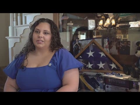 Daughter follows in her late father's footsteps to pursue a career in law enforcement