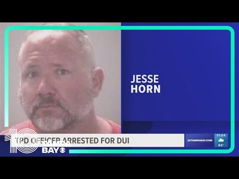 Law enforcement: Tampa Police officer arrested after allegedly driving drunk