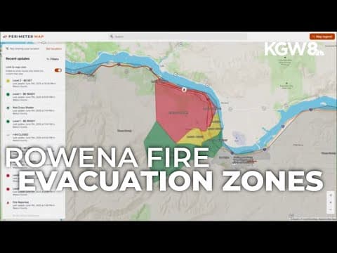 Evacuation zones expand near The Dalles as Rowena Fire spreads