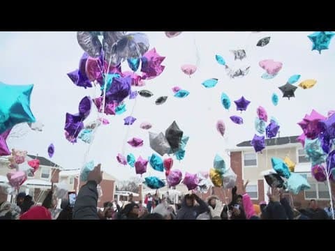Balloons released in memory of murdered 14-year-old Indianapolis girl