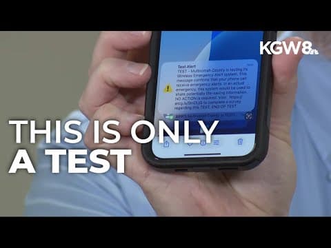 Emergency alert test will sound on Portland-area phones