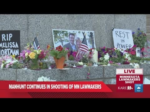 Memorial outside Minnesota State Capitol grows for Rep. Melissa Hortman