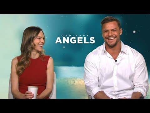 Hilary Swank and Alan Ritchson interview on 'Ordinary Angels'