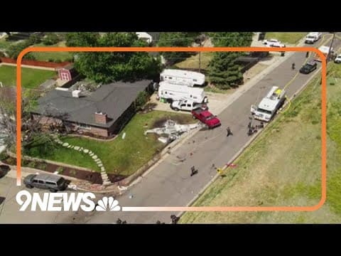 Drone video: Small airplane crashes in Arvada yard