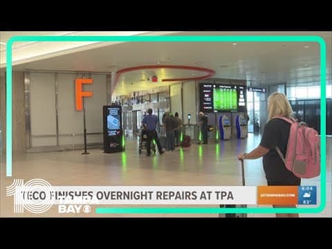 TECO finishes Tampa airport repairs after widespread outage earlier this week