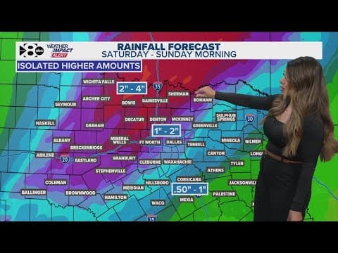 DFW Weather: Latest rain, storms forecast for North Texas
