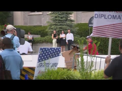 State Department lays off 1,300 staffers, crowd gathers outside to show support