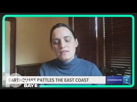 Potential aftershocks from earthquake on East Coast