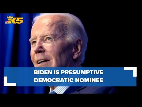 President Biden now presumptive Democratic nominee