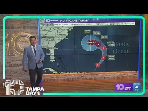 Tracking the Tropics: Hurricane Tammy still in the Atlantic | 11 a.m. Tuesday