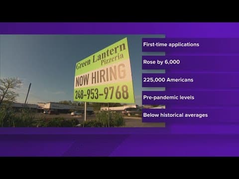 Jobless claims rose by 6,000 last week to 225,000