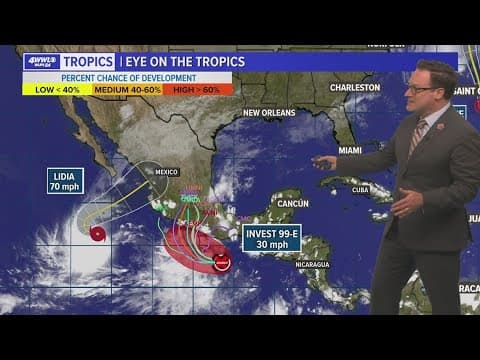 Friday night tropical update: Watching Lidia and Invest 99