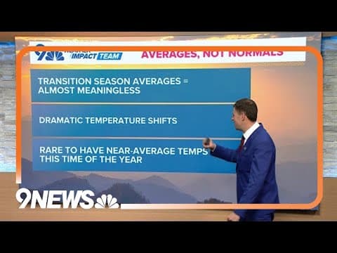 Why Denver's average temperatures mean nothing in April