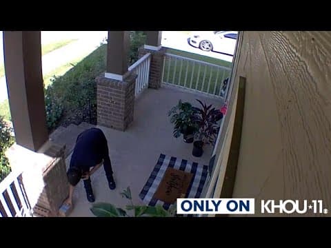 Caught on camera: iPhone 16 package stolen off porch of Cypress home