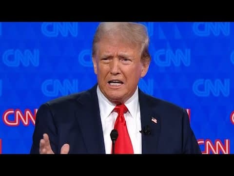 First 2024 Biden-Trump Debate: Trump talks tariffs, economy, tax cuts, COVID-19 stances