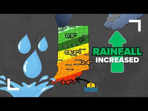 Rainfall totals increased across Indiana from Hurricane Helene