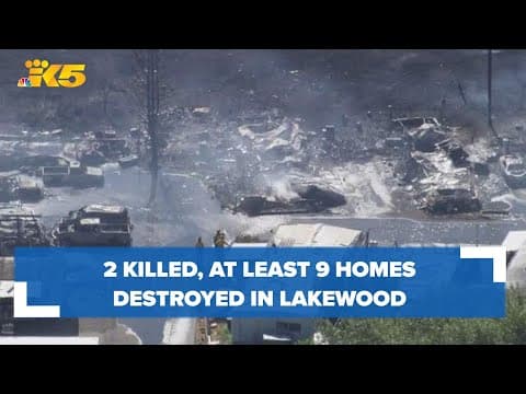 Latest: 2 killed, 9 mobile homes destroyed in Lakewood fire