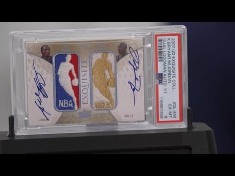 Michael Jordan-Kobe Bryant dual-signed card expected to break auction records in Dallas this week