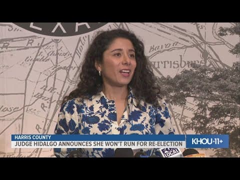 Harris County Judge Lina Hidalgo announces she won't seek a third term in office