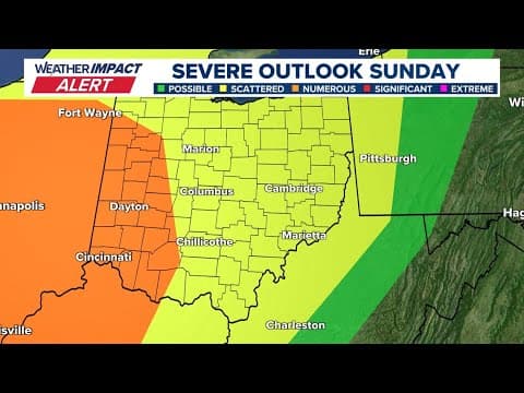 Tracking strong storms in central Ohio on Sunday