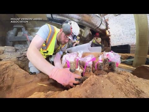 Bottles untouched since the American Revolution found at Mount Vernon