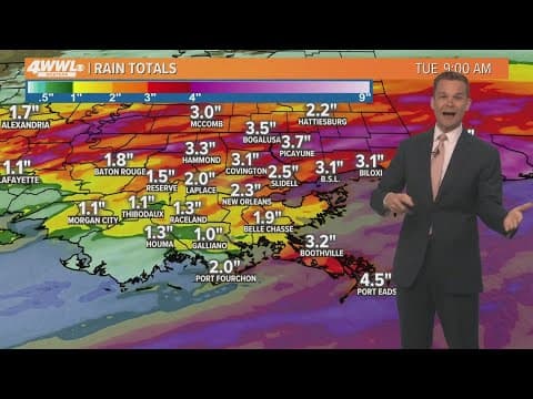New Orleans Weather: Flood Watch Monday as two rounds of storms impact the area
