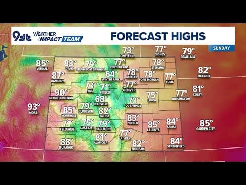 Latest forecast | Rain and cooler temperatures Sunday brings a break from fire weather