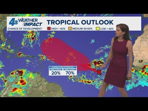 Sunday 10 PM Tropics Update: Watching one tropical wave