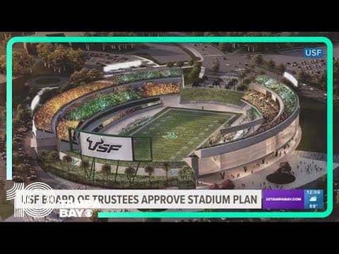 USF board of trustees approve $340M stadium plan