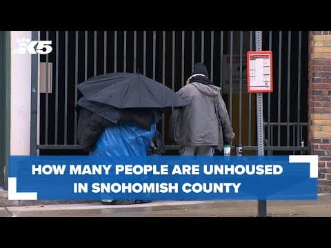 How many people are homeless in Snohomish County?
