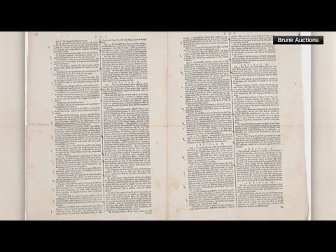 Copy of US Constitution up for auction