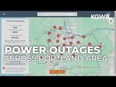 Trees downed across Portland area; power outages remain