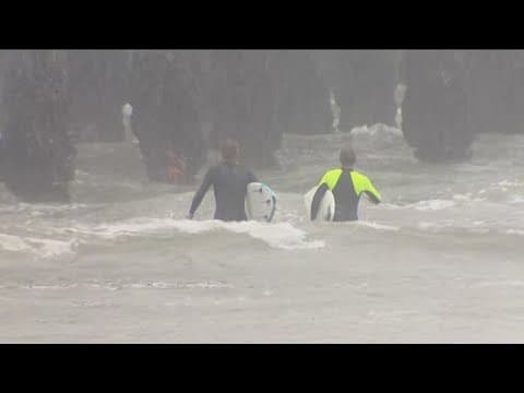 Rainy weather, wind across San Diego County