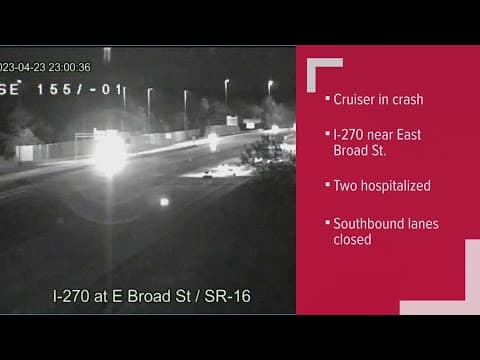 CPD cruiser struck following crash on I-270 southbound