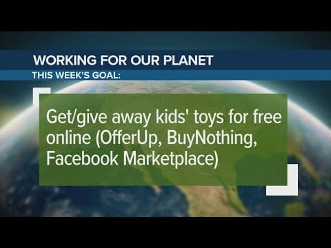 Give away kids' toys for free online | Working for Our Planet