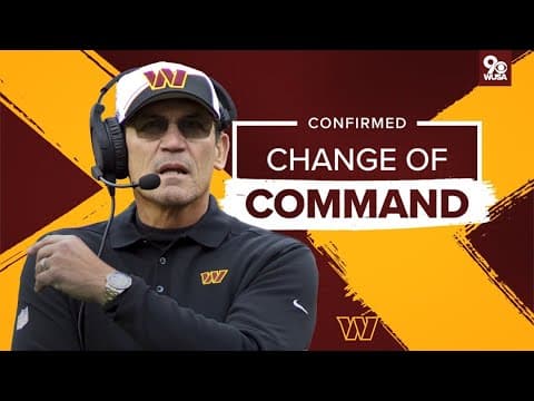 WATCH LIVE: Ron Rivera fired by Washington Commanders, team tells WUSA9