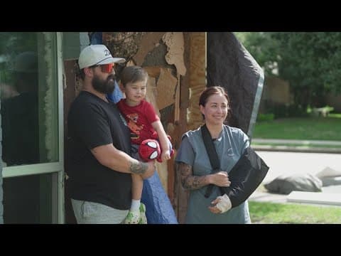 Collin County family recovering after pickup truck plows into their home Sunday night